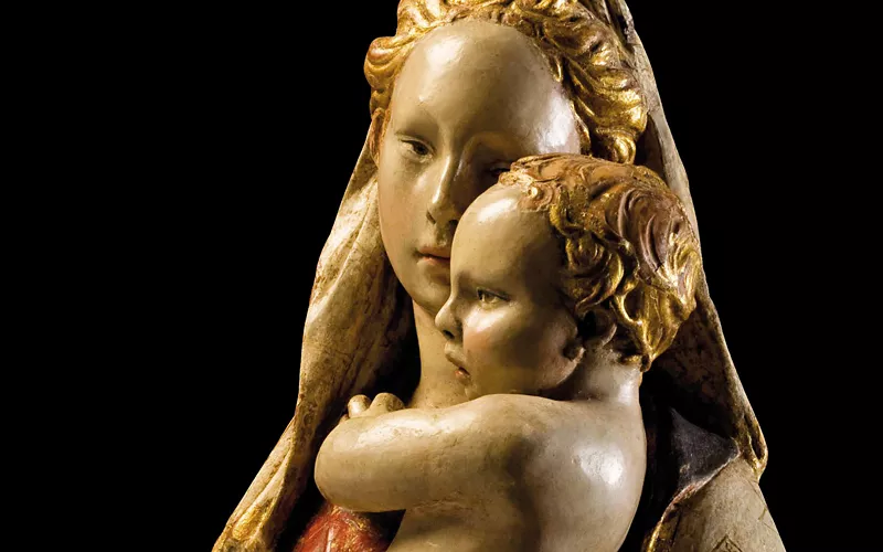 Citerna (Perugia) – Donatello, Madonna con Bambino, 1415-1420, chiesa di San Francesco. 