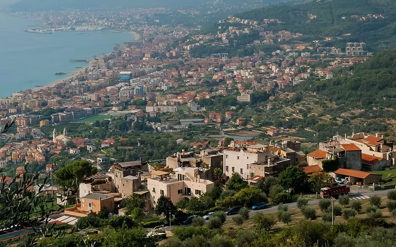 Vista panoramica di Borgio Verezzi