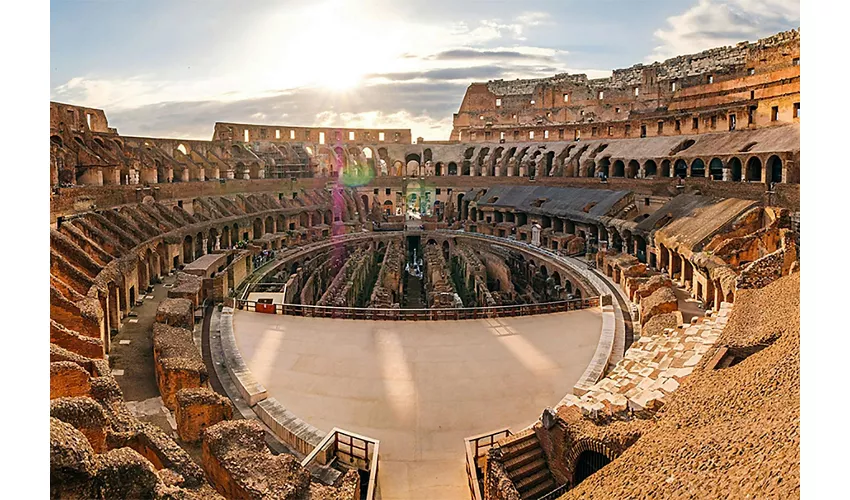 Colosseo, Arena, Foro Romano e Palatino + Tour guidato