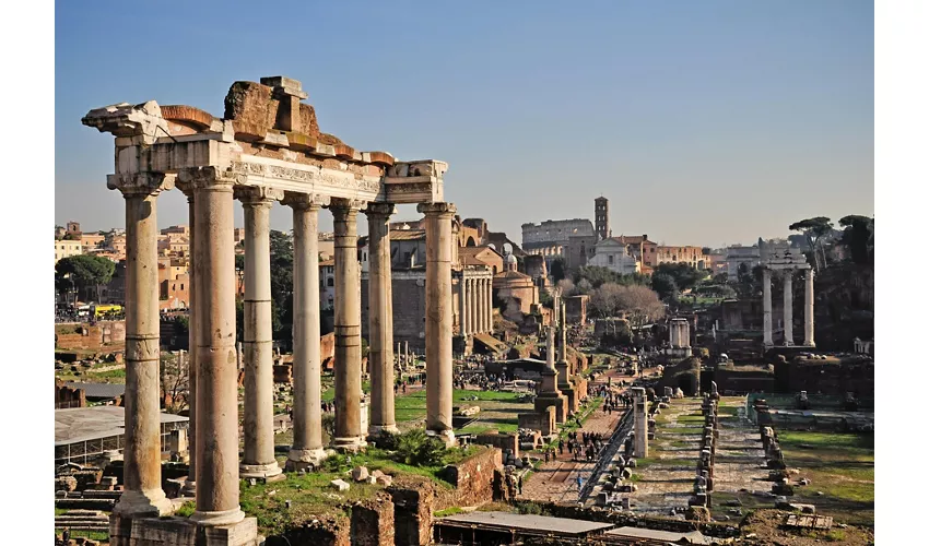 Colosseum, Roman Forum & Palatine Hill + Panoramic Open Bus