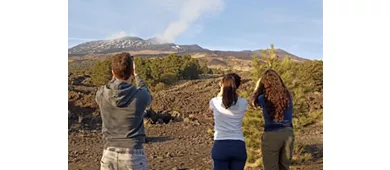 Monte Etna: Excursión guiada de un día desde Taormina + Traslado de ida y vuelta