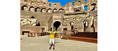 Coliseo, Arena, Foro Romano y monte Palatino + Tour guiado en grupo pequeño