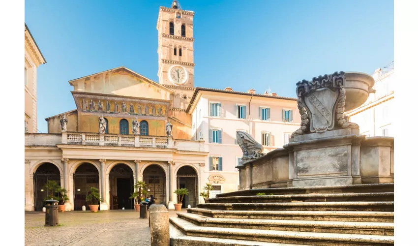 Trastevere Roma: Tour guidato a piedi + ingresso alla Basilica di Santa Maria