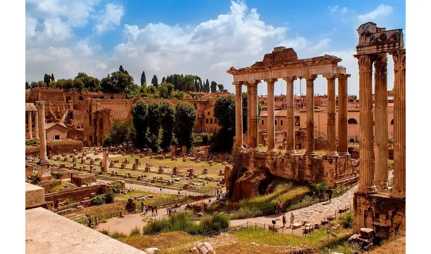 Colosseo, Arena, Sotterranei, Foro e Palatino + Tour guidato