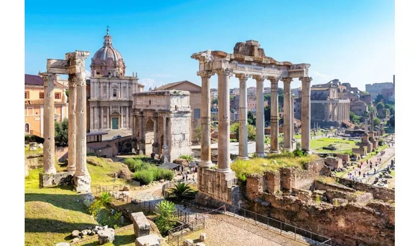 Coliseo, Foro Romano y monte Palatino + Tour guiado