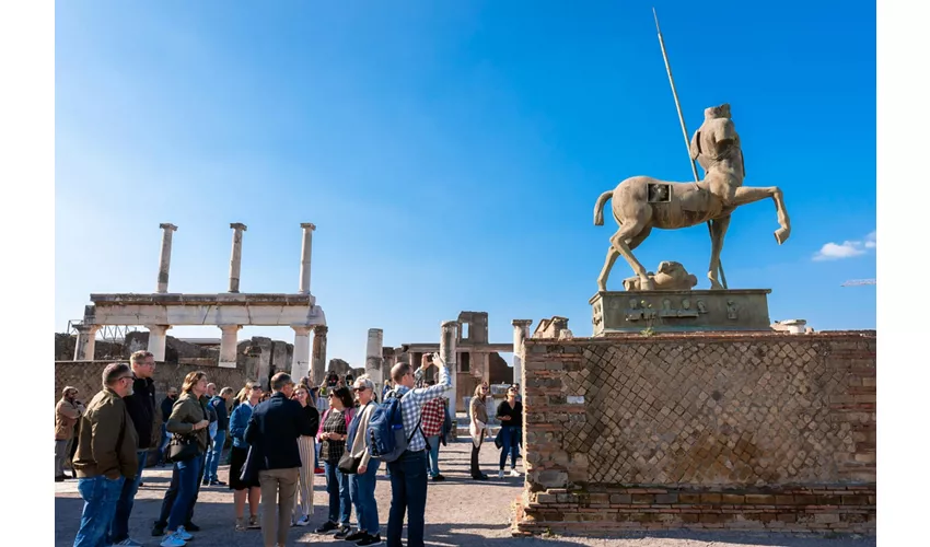 Pompei: Tour guidato per piccoli gruppi da Roma + visita di Sorrento