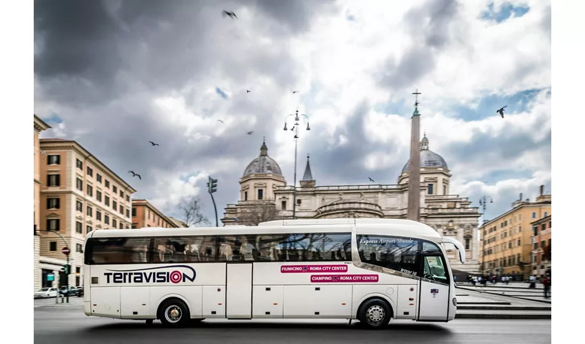 Aeropuerto de Ciampino: Traslado en autobús de ida a/desde Roma Termini