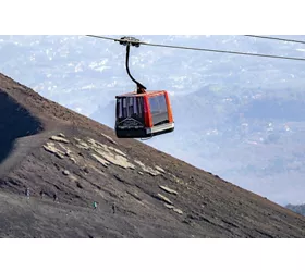Mount Etna: Priority Cable Car Ticket + 4x4 Bus Transfer