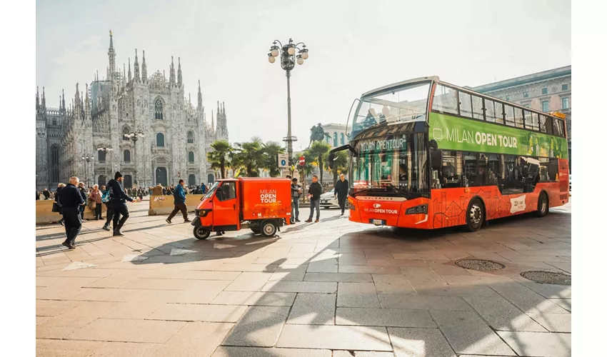Milano e Roma: Biglietto per il tour in autobus Hop-on Hop-off