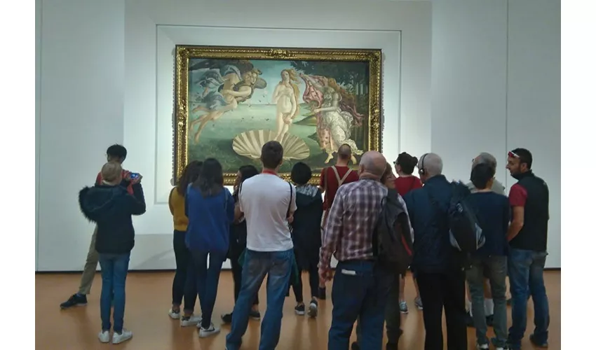Galleria dell'Accademia e degli Uffizi: Tour guidato + viaggio di andata e ritorno da Roma