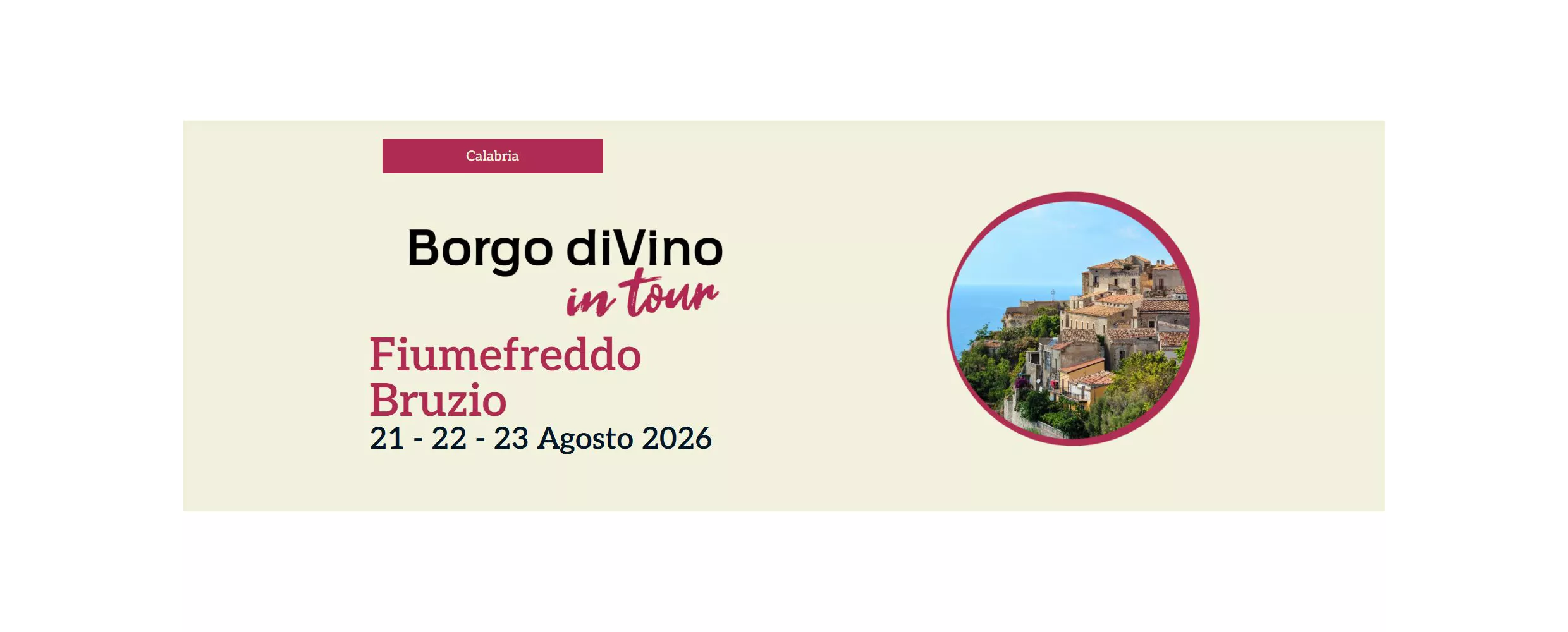 Borgo diVino in tour 2026