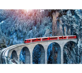 Esperienza del Trenino Rosso del Bernina da Milano
