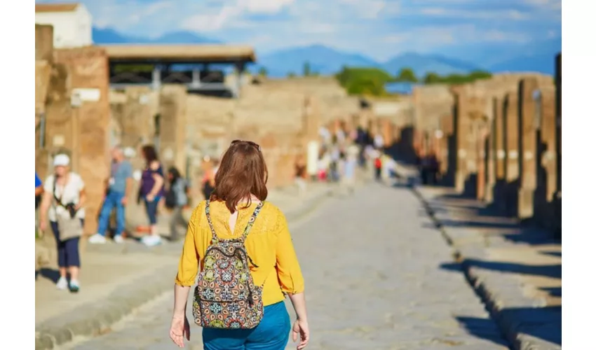 Pompei: Tour guidato per piccoli gruppi da Roma + visita di Sorrento