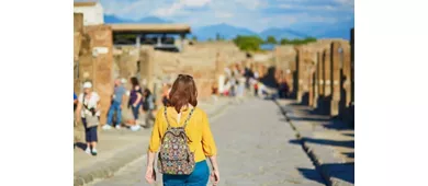 Pompei: Tour guidato per piccoli gruppi da Roma + visita di Sorrento