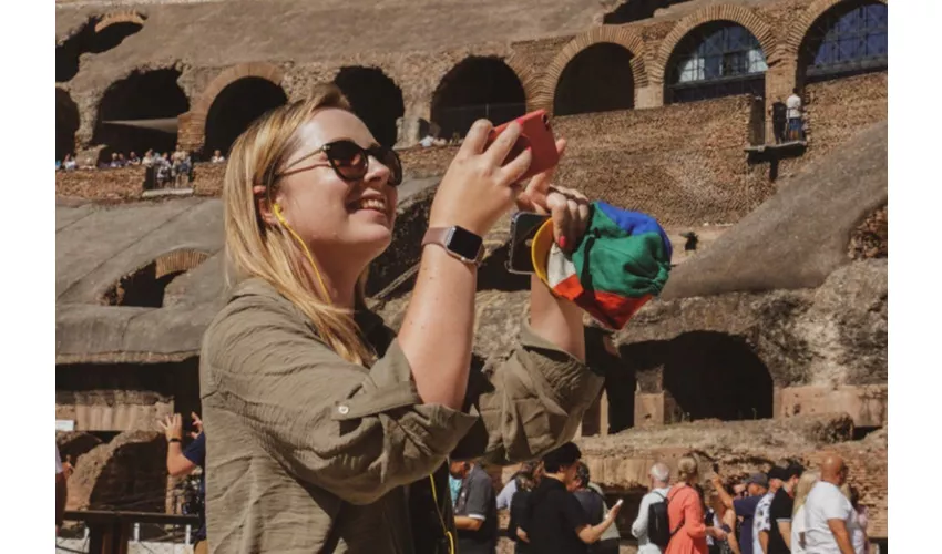 Colosseo, Arena, Foro Romano e Palatino + Tour guidato