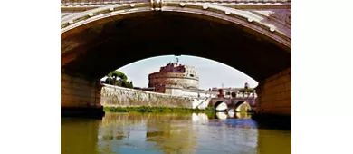 Castel Sant'Angelo: Biglietto d'ingresso + Tour in barca Hop-on Hop-off