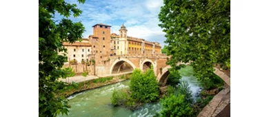 Trastevere, Fontana di Trevi e Isola Tiberina Roma: Tour guidato, crociera e degustazione