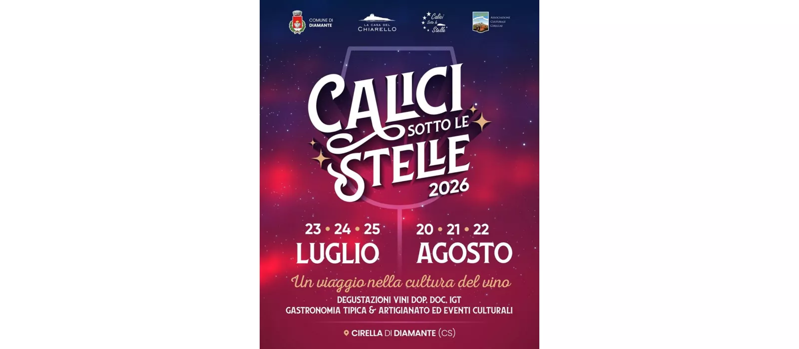 Calici sotto le stelle