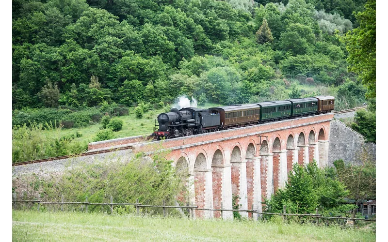 Il viaggio inaugurale con la locomotiva a vapore