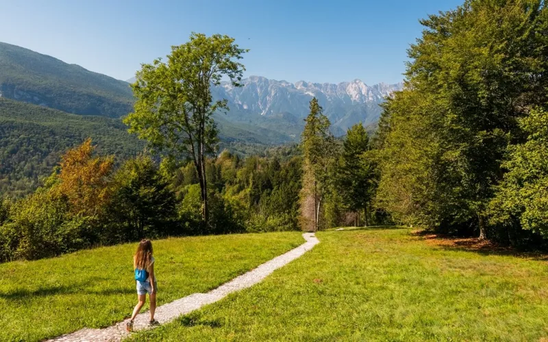 En la naturaleza intacta del Parque Natural de los Dolomitas Friulanos