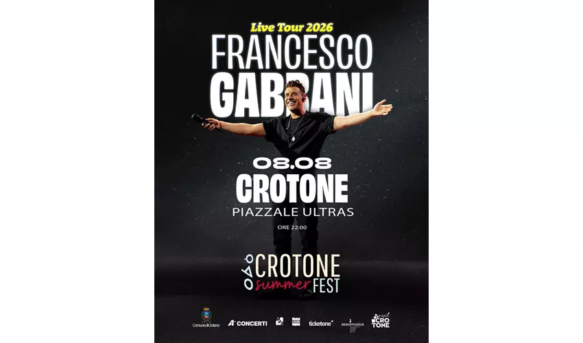 Concerto Francesco Gabbani Crotone