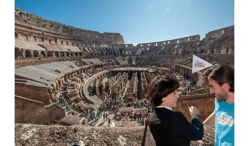 Colosseo, Arena, Foro Romano e Palatino + Tour in autobus