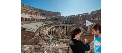 Coliseo, Arena, Foro Romano y monte Palatino + Tour guiado