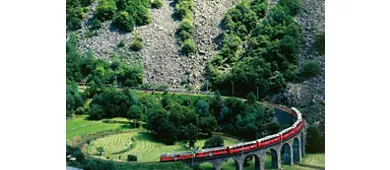 Tren Rojo Bernina: Ida y vuelta desde Milán