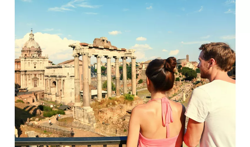 Coliseo, Arena, zona subterránea, Foro y Palatino + Tour grupos pequeños