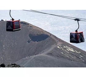Mount Etna: Cable Car Entry Ticket + 4x4 Bus Transfer