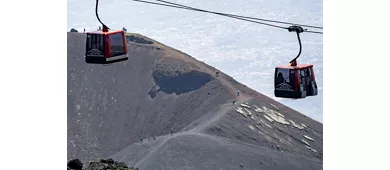 Monte Etna: Billete prioritario teleférico + Traslado en autobús 4x4