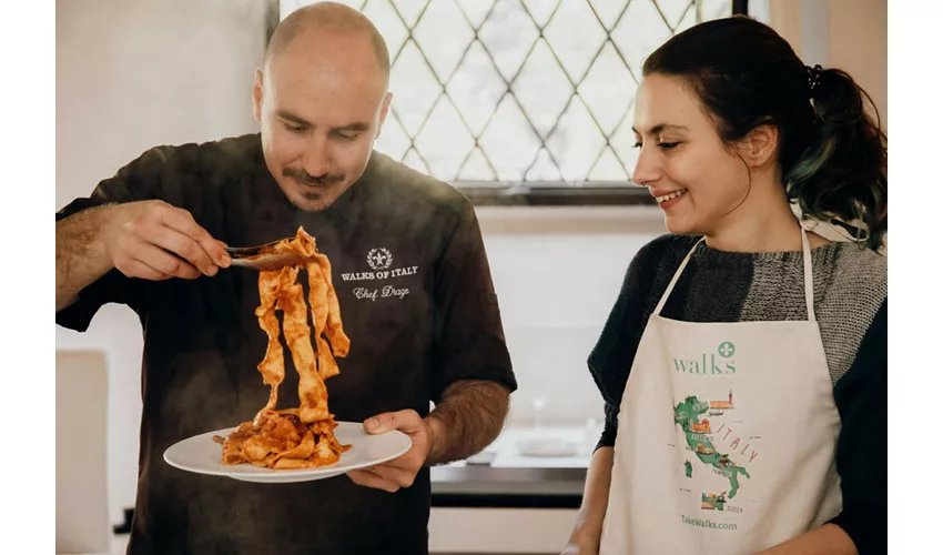 Roma: Corso di preparazione della pasta con uno chef locale + bevande