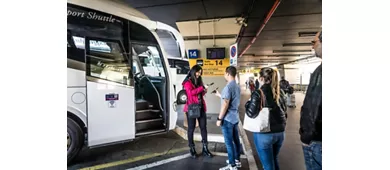 Aeropuerto de Fiumicino: Traslado en autobús de ida desde Roma Termini