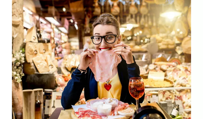 Bolonia: Visita degustación del mercado + Audioguía