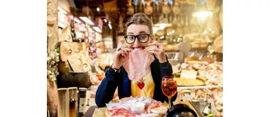 Bolonia: Visita degustación del mercado + Audioguía