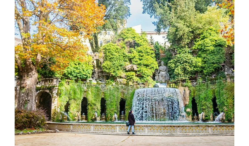 Villa d'Este y Villa Adriana: entrada y viaje de ida y vuelta desde Roma