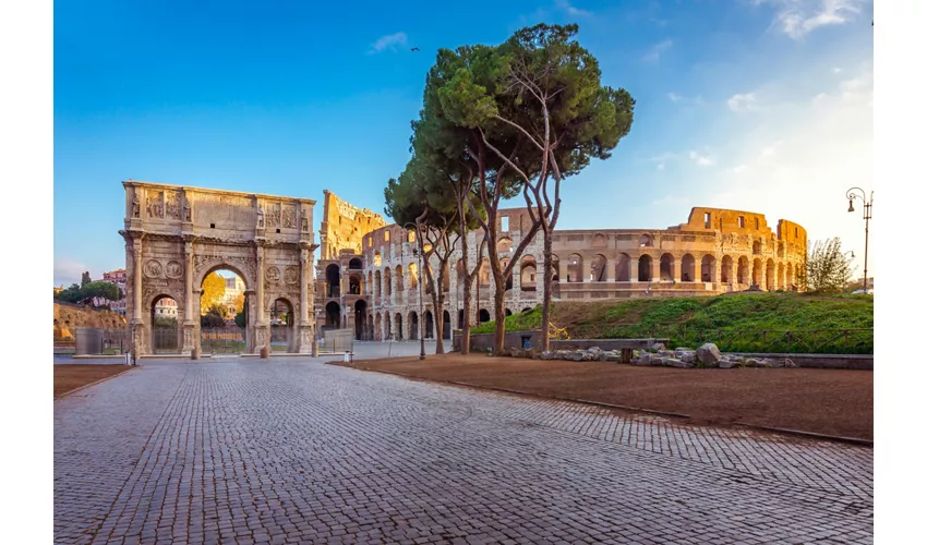 Colosseo, Arena, Foro Romano e Palatino + Tour guidato semi-privato