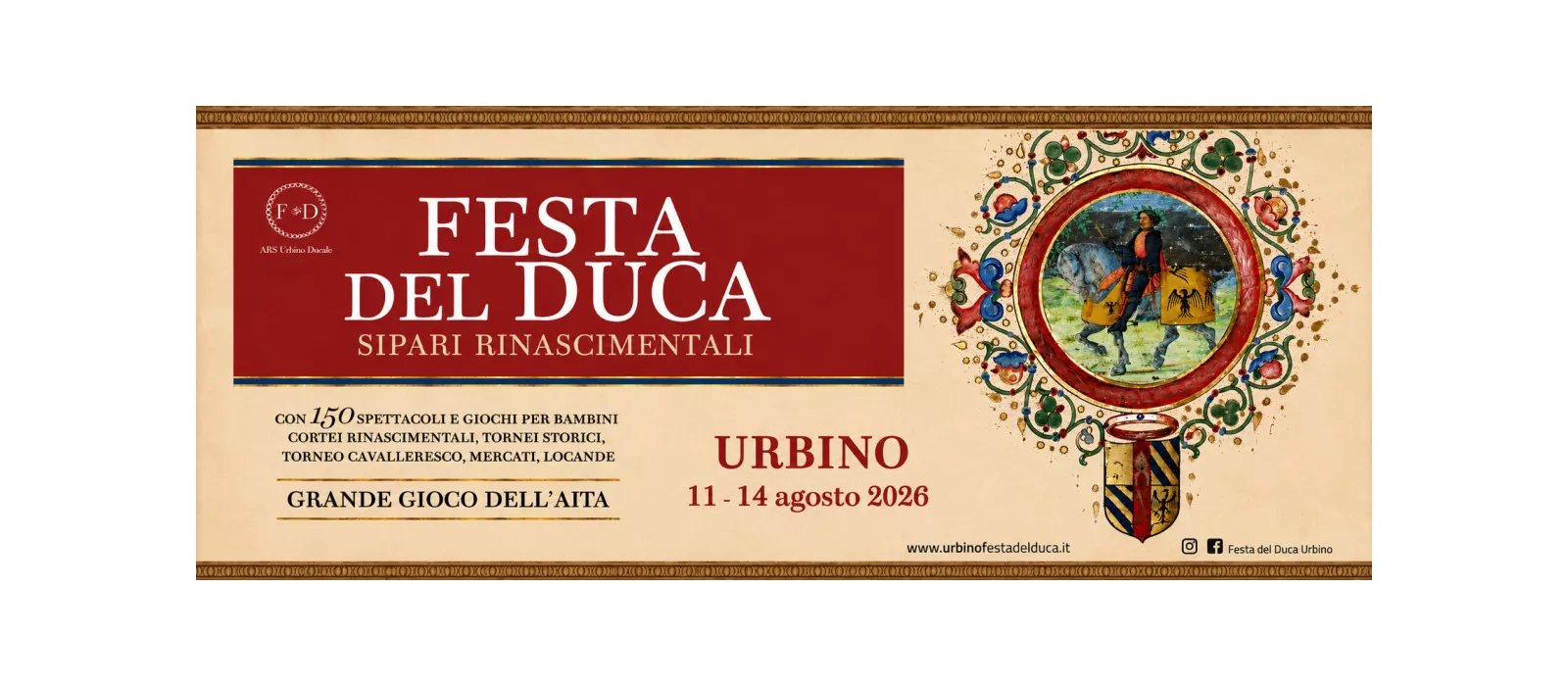 Festa del Duca di Urbino 2026