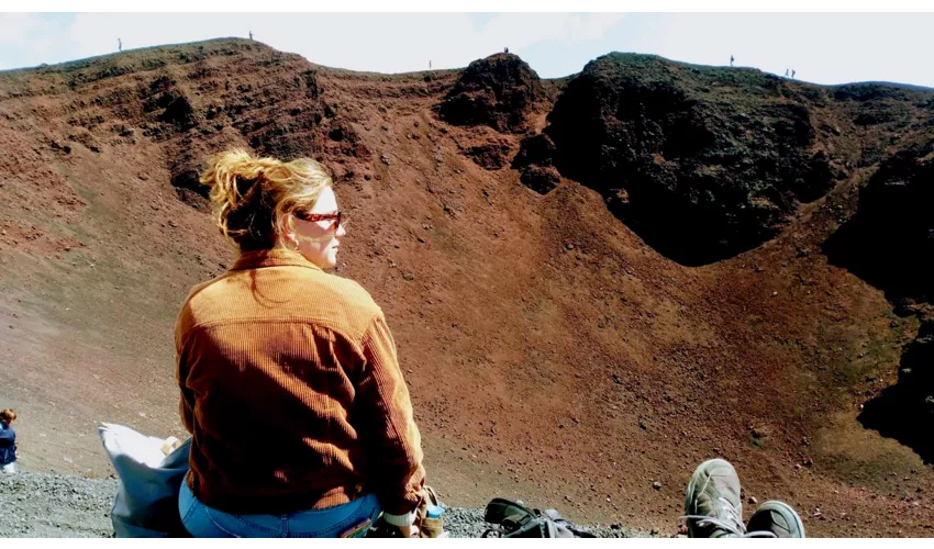 Monte Etna: Excursión guiada de un día desde Taormina + Traslado de ida y vuelta