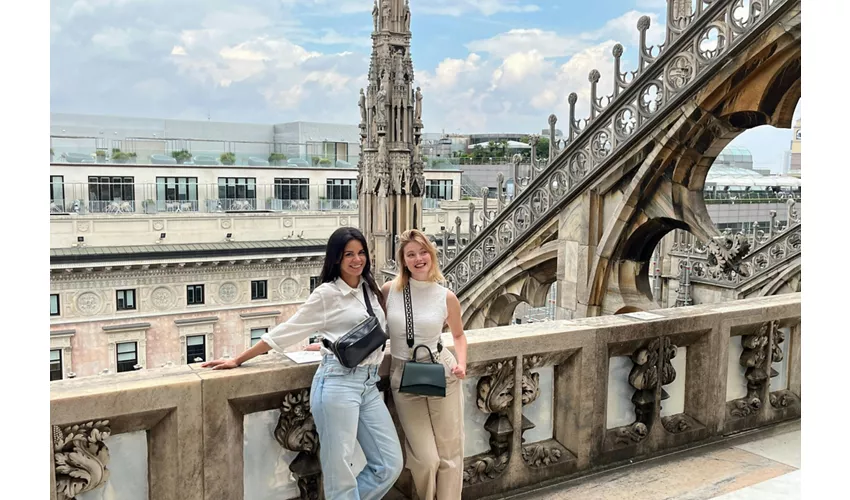 Duomo di Milano e Terrazze: Tour Guidato + Tour a Piedi di Vittorio Emanuele