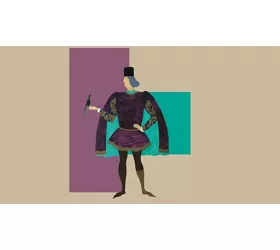 Immagine di una figura in costume