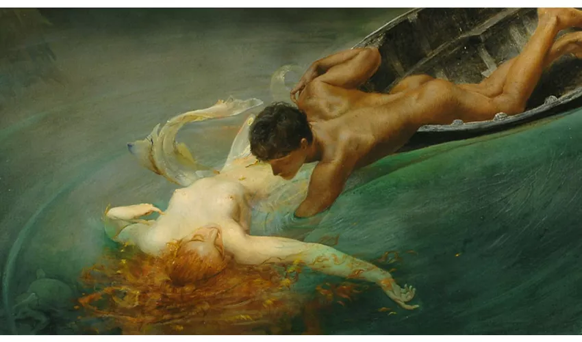 Mamiano di Traversetolo (PR), Il Simbolismo in Italia, ph. Giulio Aristide Sartorio, La Sirena (Abisso verde), 1893 Torino, GAM - Galleria Civica d’Arte Moderna e Contemporanea, CC BY-NC-ND 4.0