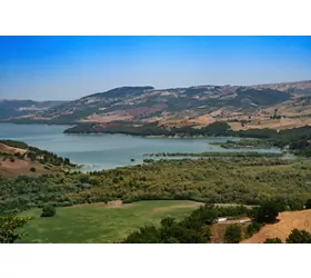 Lake of Occhito near Gambatesa, Molise, Italy