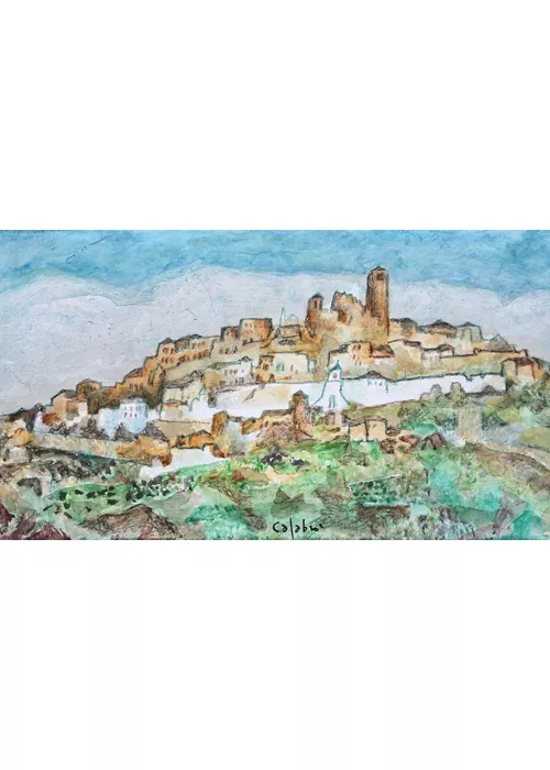 Vico Calabrò, Veduta di Feltre, 2008, cera su t