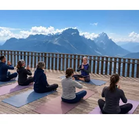 YOGA ABOVE THE CLOUDS