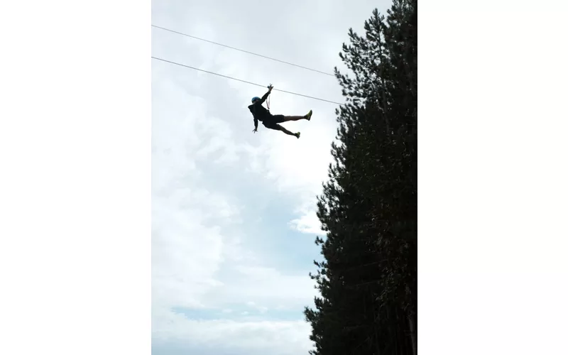 La zip line della Sila